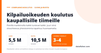 Kilpailuoikeuden compliance-koulutus kaupallisille tiimeille