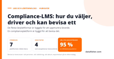 Compliance-LMS: hur du väljer, driver och kan bevisa ett