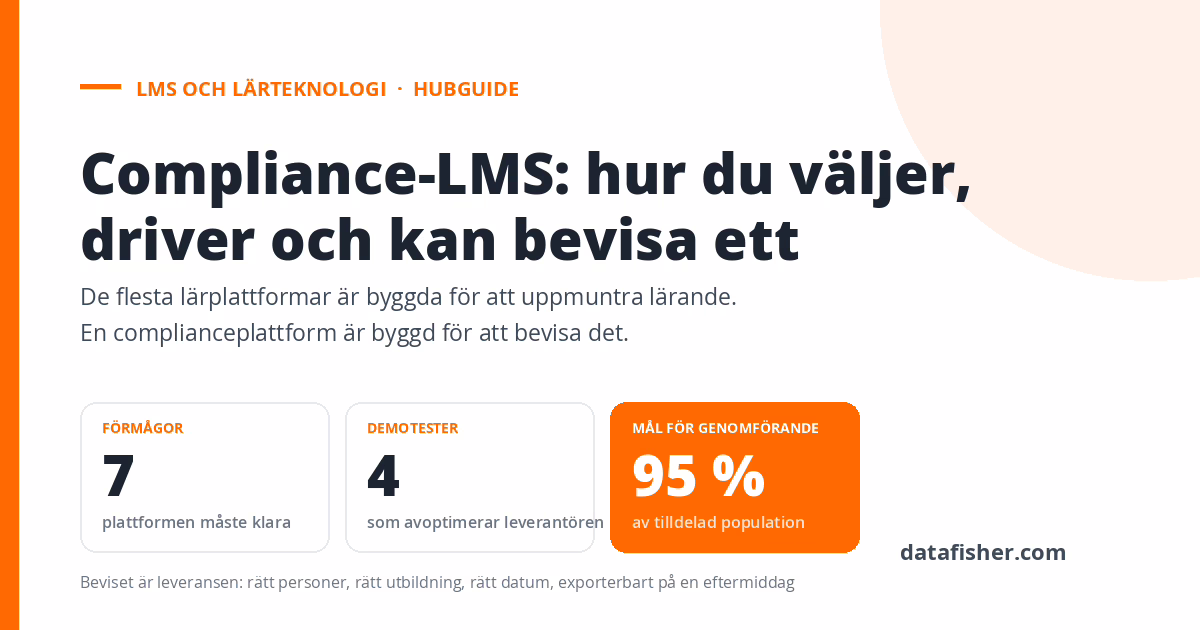 Compliance-LMS: hur du väljer, driver och kan bevisa ett