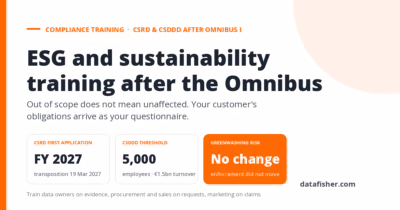 ESG and Sustainability Compliance Training After the Omnibus