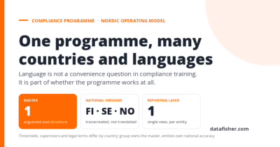 One Compliance Programme, Many Countries and Languages: A Nordic Operating Model