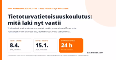 Tietoturvatietoisuuskoulutus Pohjoismaissa: mitä laki nyt vaatii